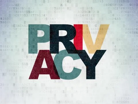 Security concept: Privacy on Digital Data Paper background Illustrazione stock
