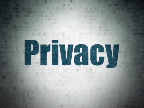Security concept: Privacy on Digital Data Paper background Stock Illustration