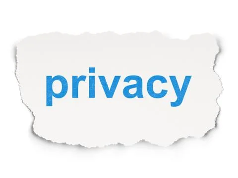 Security concept: Privacy on Paper background Stock Illustration