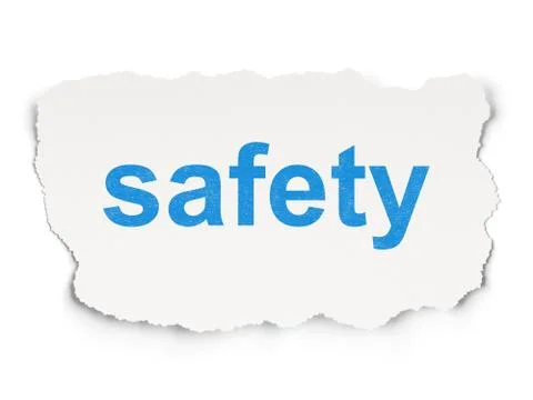 Security concept: Safety on Paper background Stock Illustration