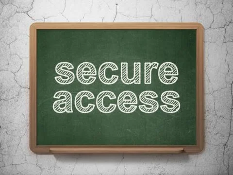 Security concept: Secure Access on chalkboard background Stock-Illustration