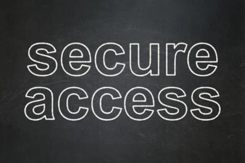 Security concept: Secure Access on chalkboard background Stock-Illustration