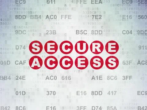 Security concept: Secure Access on Digital Paper background Stock-Illustration