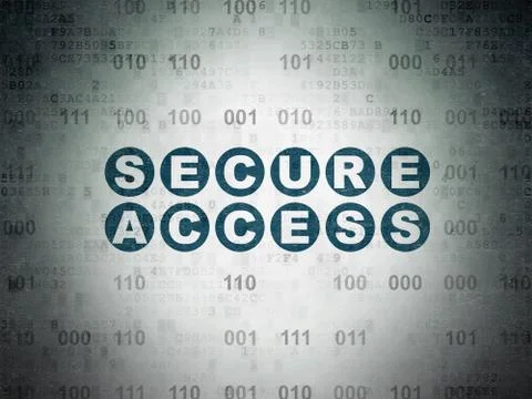 Security concept: Secure Access on Digital Data Paper background 스톡 일러스트