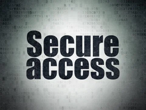 Security concept: Secure Access on Digital Data Paper background Illustrazione stock