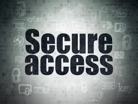 Security concept: Secure Access on Digital Data Paper background イラスト素材