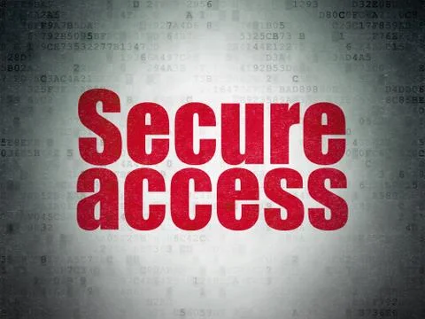 Security concept: Secure Access on Digital Data Paper background Stock Illustration