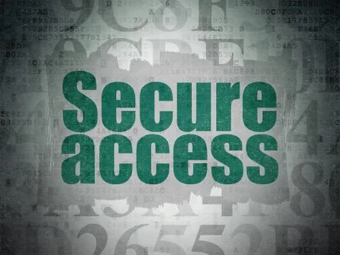 Security concept: Secure Access on Digital Data Paper background 스톡 일러스트