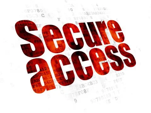 Security concept: Secure Access on Digital background Stockillustratie