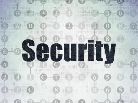 Security concept: Security on Digital Data Paper background Stock Illustration