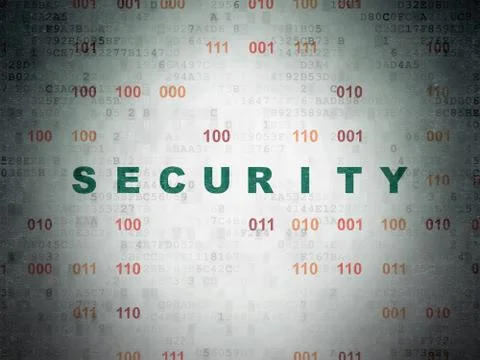 Security concept: Security on Digital Data Paper background Illustrazione stock
