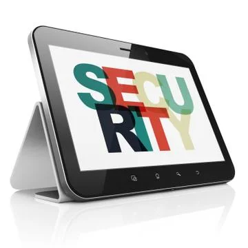 Security concept: Security on tablet computer display イラスト素材