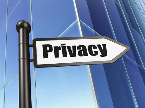 Security concept: sign Privacy on Building background Stock Illustration
