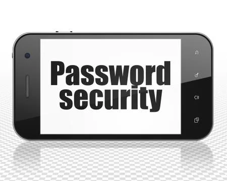 Security concept: Smartphone with Password Security on display Stock Illustration