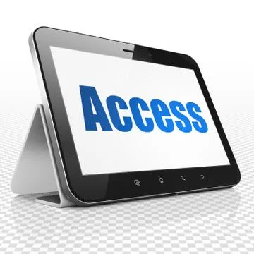 Security concept: Tablet Computer with Access on display Stock Illustration