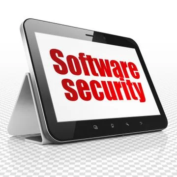 Security concept: Tablet Computer with Software Security on display Stock Illustration