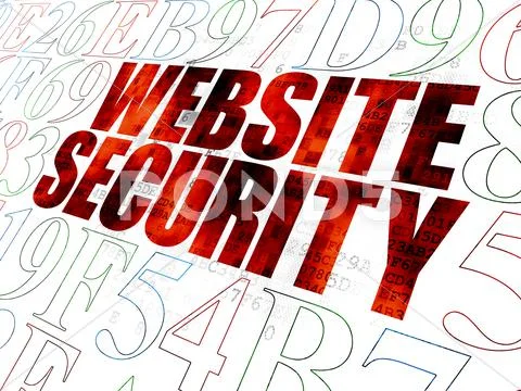 Security Concept: Website Security On Digital Background