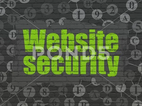 Security Concept: Website Security On Wall Background