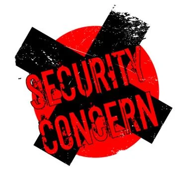 Security Concern rubber stamp Stock Illustration