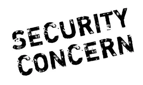 Security Concern rubber stamp Stock Illustration