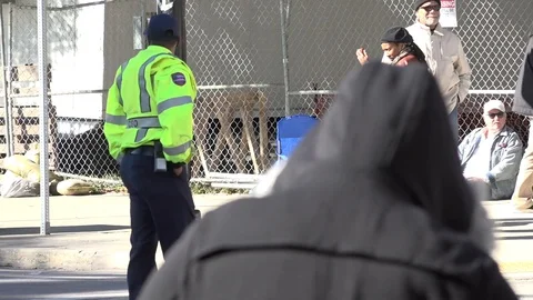 Security at Construction site Stock Footage 128445852