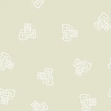 Security consultation line seamless pattern Stock Illustration