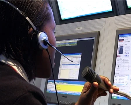 Security control centre woman PAL Stock Footage 29935363