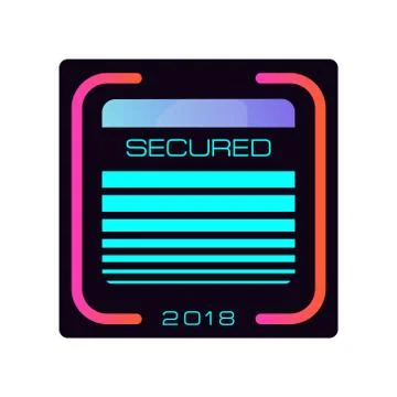 Security credit card simple isolated vector icon. Pay lock. Bank icon secure Stock Illustration