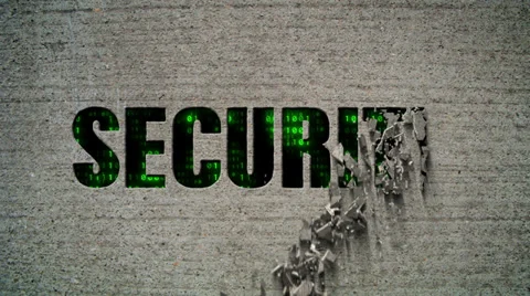 Security Crumbling Wall Stock Footage 39675908
