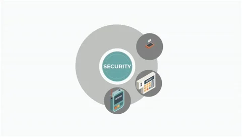 Security Cyber security logo with shield and check mark. Security shield co.. Stock Footage 311436207