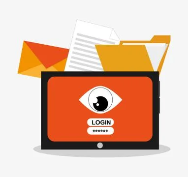 Security data and cyber system design Stock Illustration