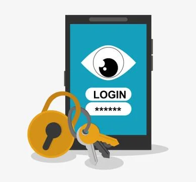 Security data and cyber system design Illustrazione stock