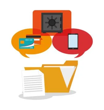 Security data and cyber system design Stock Illustration