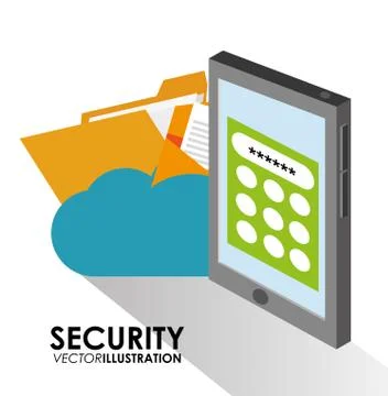 Security data and cyber system design Stock Illustration