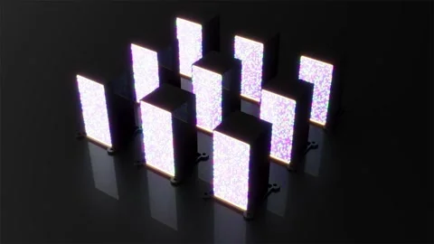 Security data center servers led lights able to loop endless Stock Footage 293587919