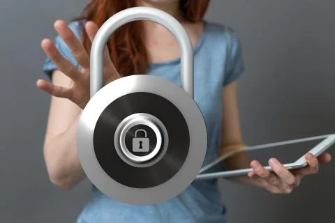 A security data code digital concept 스톡 사진