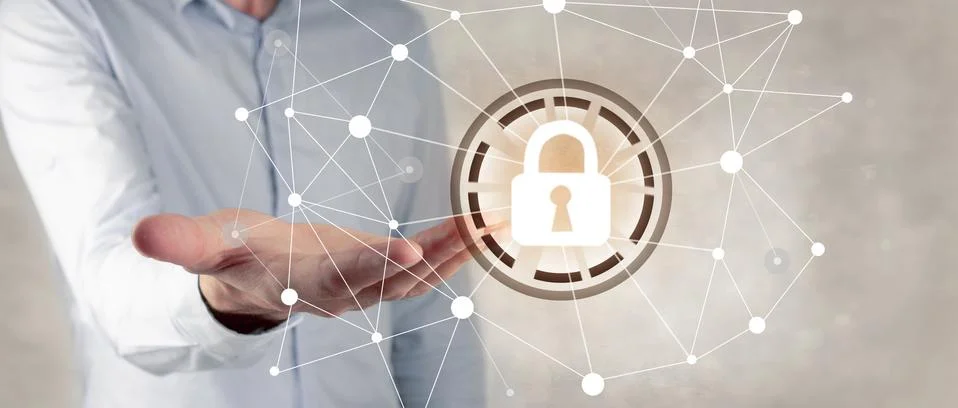 Security data code digital concept Stock Photos