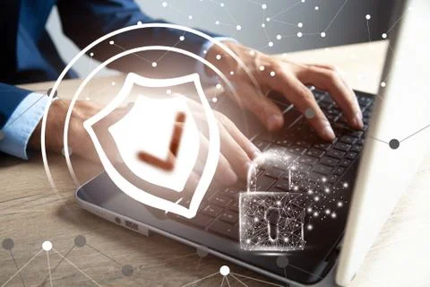 Security data code digital concept Stock Photos