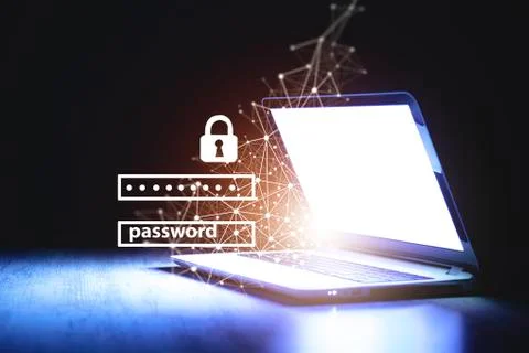 Security data code digital concept Stock Photos