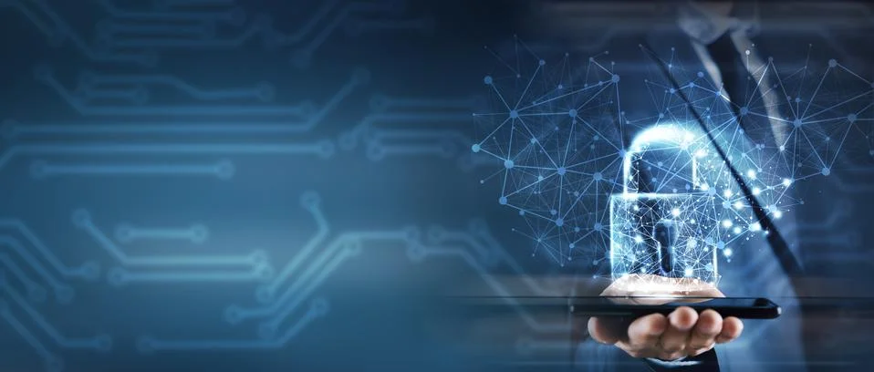 Security data code digital concept Stock Photos