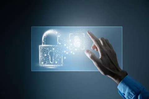 Security data code digital concept Stock Photos