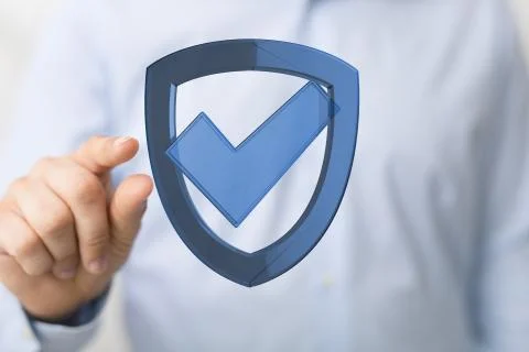 A security data code digital in hand Stock Photos