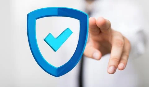 A security data code digital in hand 库存照片