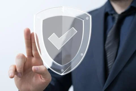 A security data code digital in hand 写真素材