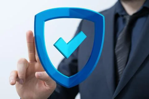 A security data code digital in hand Stock Photos