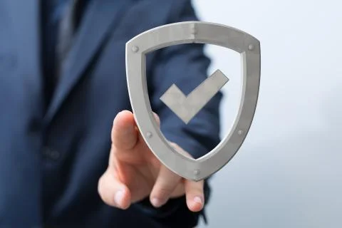 A security data code digital in hand 写真素材