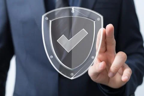 A security data code digital in hand 写真素材