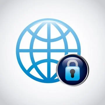 Security data design, vector illustration eps10 graphic Stock Illustration