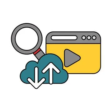 Security data technology Stock Illustration