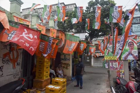 Security Deployed in Kolkata India Stock Photos